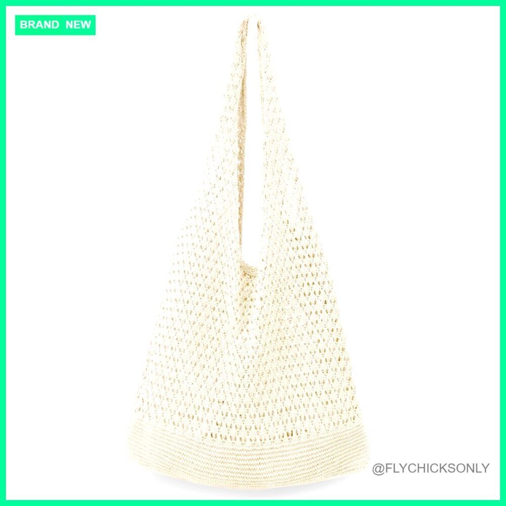 Crochet Knit Beach Tote Bag, Large Capacity Summer Travel Bag